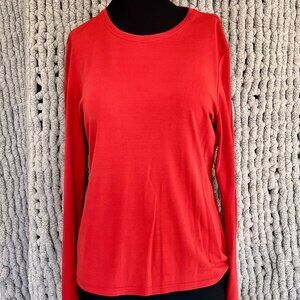 Jax Sport Red-Orange Long Sleeve Top – Size Medium